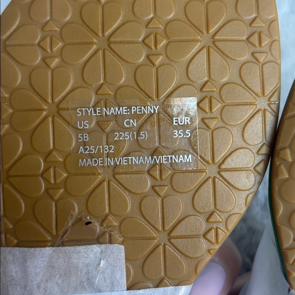 Kate Spade New York Penny Sandal in Green Bean Size 5M NIB - Picture 6 of 7